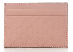 Gucci Card Case Microguccissima (5 Card Slot) Soft Pink