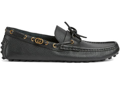Gucci Driver Loafers Interlocking G Black