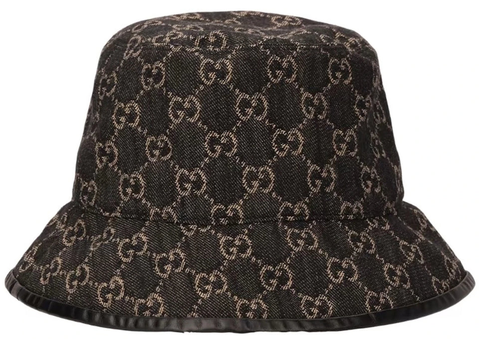 Gucci GG Denim Bucket Hat Black