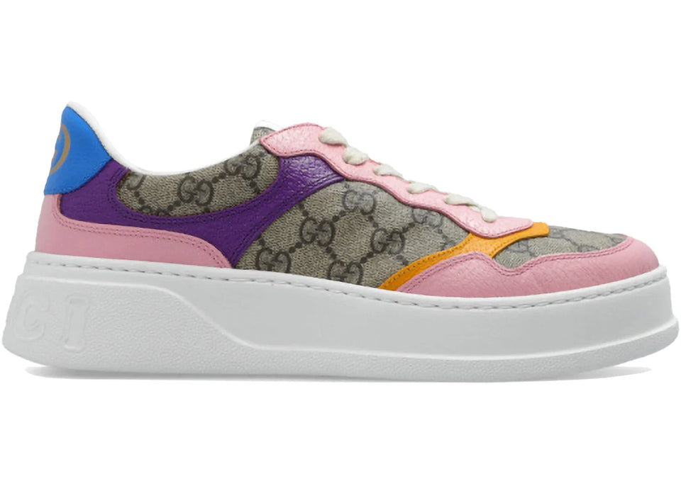 Gucci Gg Sneaker Beige Multi Monogram Womens