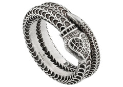 Gucci Garden Snake Ring Silver