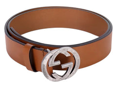 Gucci Interlocking G Buckle Belt Brown