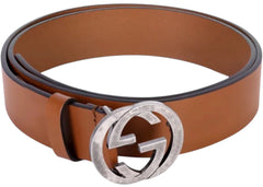 Gucci Interlocking G Buckle Belt Brown