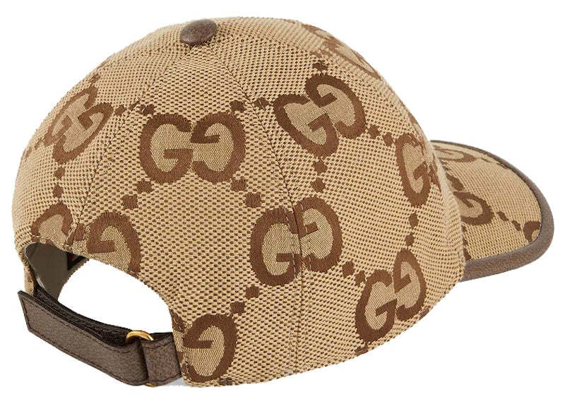 Gucci Jumbo GG Canvas Baseball Hat Camel/Ebony