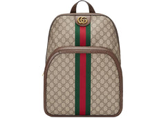 Gucci Ophidia Backpack Gg Supreme Medium Beige/Ebony