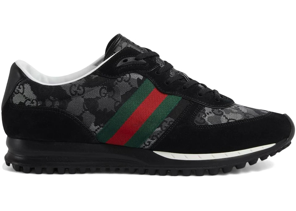 Gucci Re-Motion Sneaker Black Grey Camouflage Gg Canvas