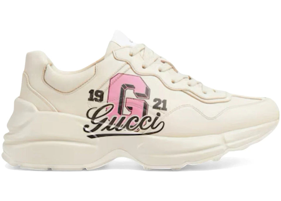 Gucci Rhyton Sneaker 1921 Ivory Pink Womens