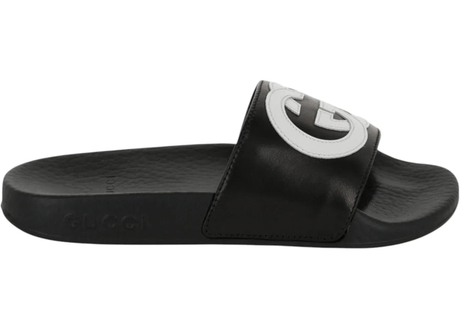 Gucci Slide Interlocking G Black White (Kids)