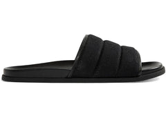 Gucci Slide Sandal Black Padded Gg Canvas
