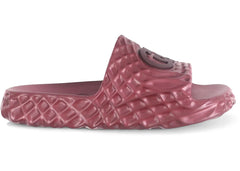 Gucci Slide Sandal Interlocking G Bordeaux Water Ripples