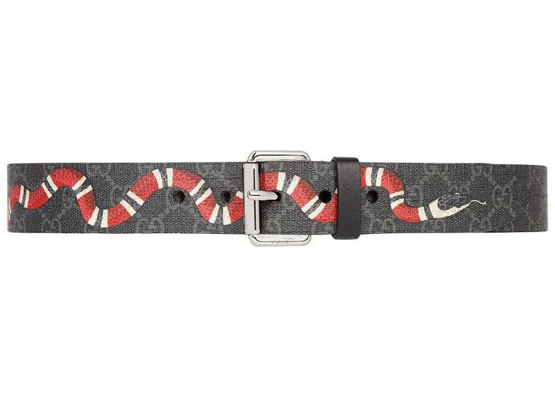 Gucci Supreme Kingsnake Belt Black