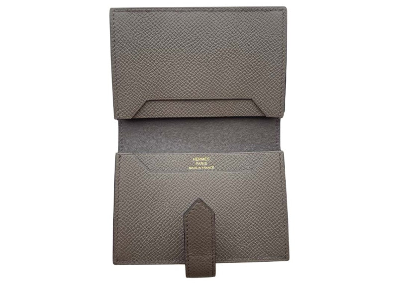Hermes Card Holder Bearn Etain