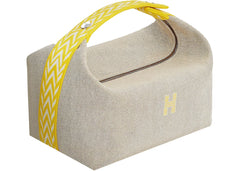 Hermes Case Bride-A-Brac Large Jaune Citron