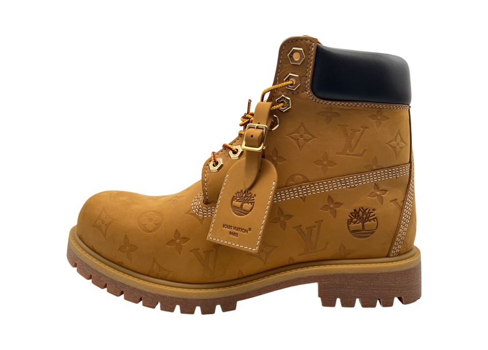 Louis Vuitton Timberland Louis Vuitton Ankle Boot Wheat Monogram COND NEW (OG ALL)