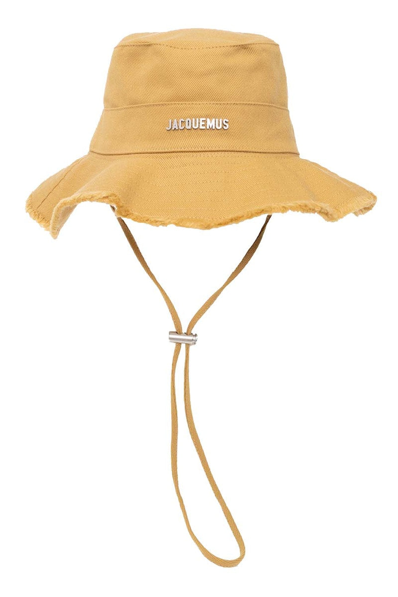 Jacquemus Le Bob Artichaut Frayed Expedition Hat Beige