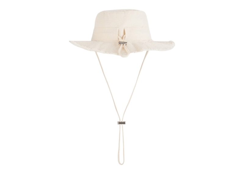 Jacquemus Le Bob Artichaut Large Brim Bucket Hat Off-White