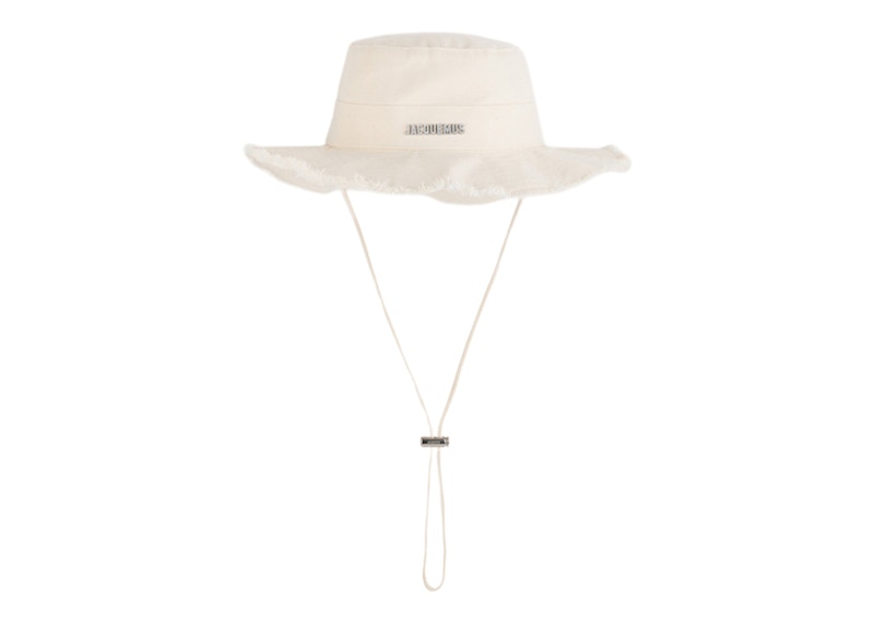 Jacquemus Le Bob Artichaut Large Brim Bucket Hat Off-White