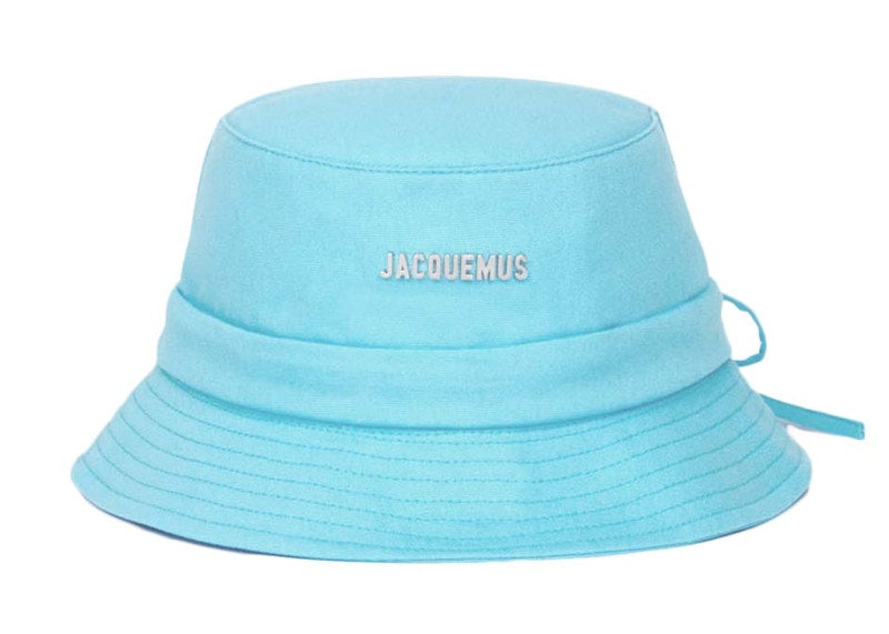 Jacquemus Le Bob Gadjo Bow Bucket Hat Turquoise