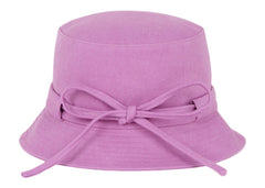 Jacquemus Le Bob Gadjo Bow Knotted Bucket Hat Lilac