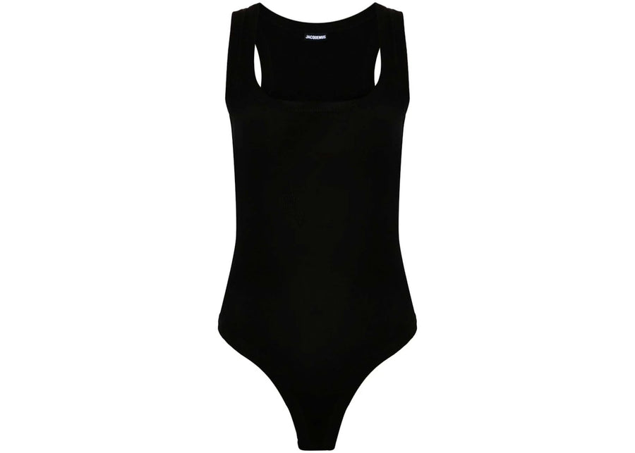 Jacquemus Le Body Gros Grain Bodysuit Black