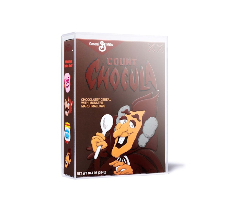 KAWS Monsters Count Chocula Cereal Limited Edition in Acrylic Case (Not Fit For Human Consumption)