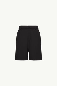 Moncler Seersucker Shorts Black Black