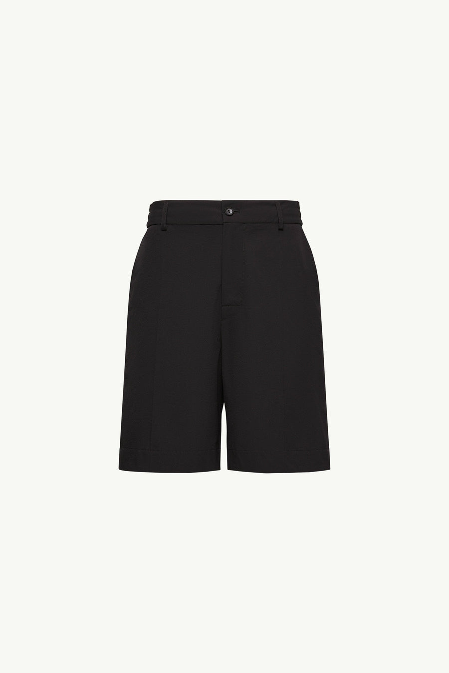 Moncler Seersucker Shorts Black Black