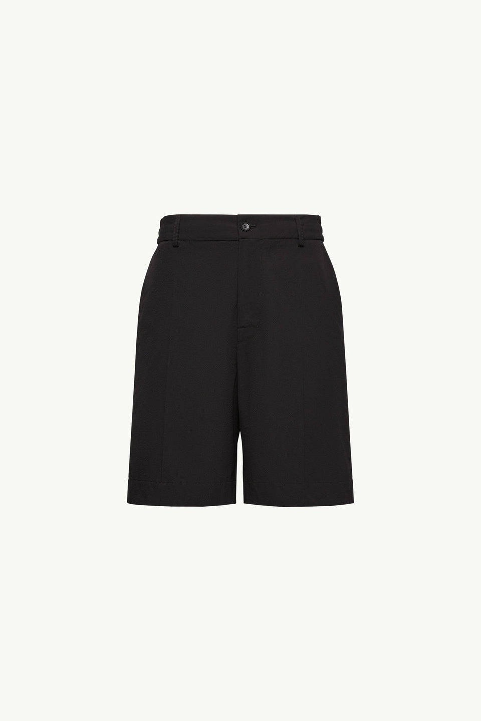 Moncler Seersucker Shorts Black Black