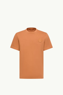 Moncler Logo Cotton T-Shirt Orange Orange