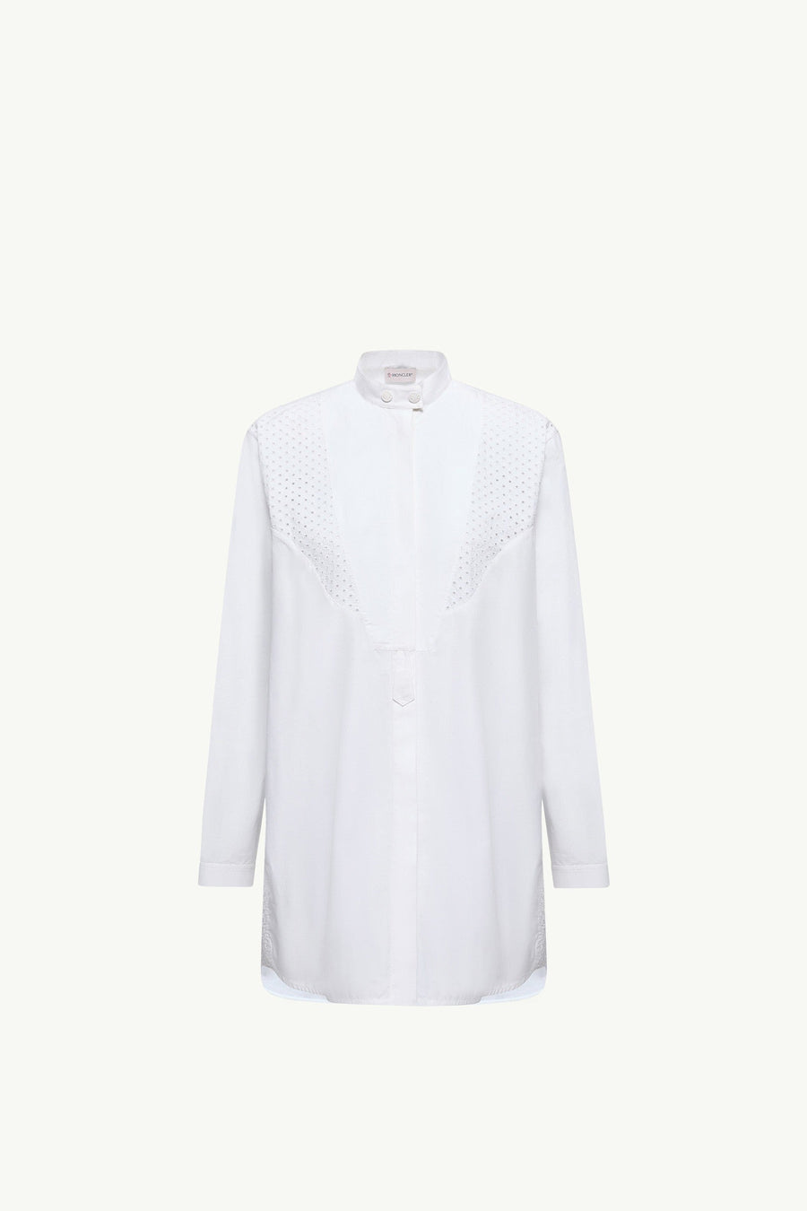 Moncler San Gallo Cotton Poplin Shirt White White