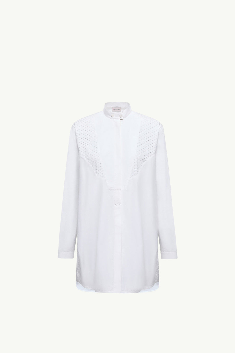 Moncler San Gallo Cotton Poplin Shirt White White