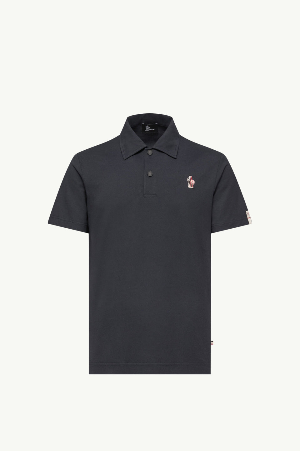 Moncler Logo Patch Polo Shirt Navy Blue Navy Blue
