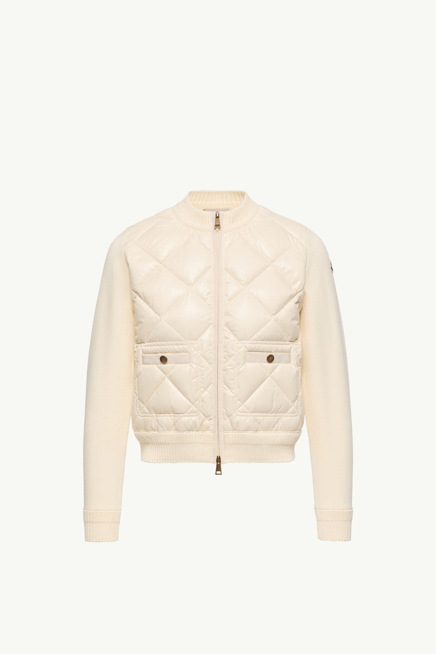 Moncler Cotton Padded Cardigan White White