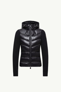 Moncler Padded Zip-Up Hoodie Black Black