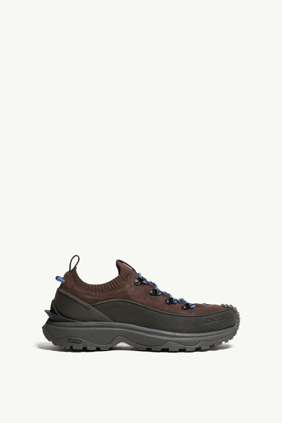 Moncler Trailgrip Lite3  Suede Sneakers Brown