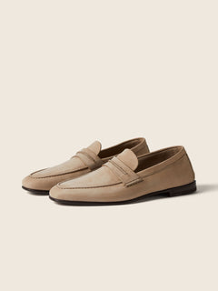 Zegna Beige Secondskin Mocassin Loafer