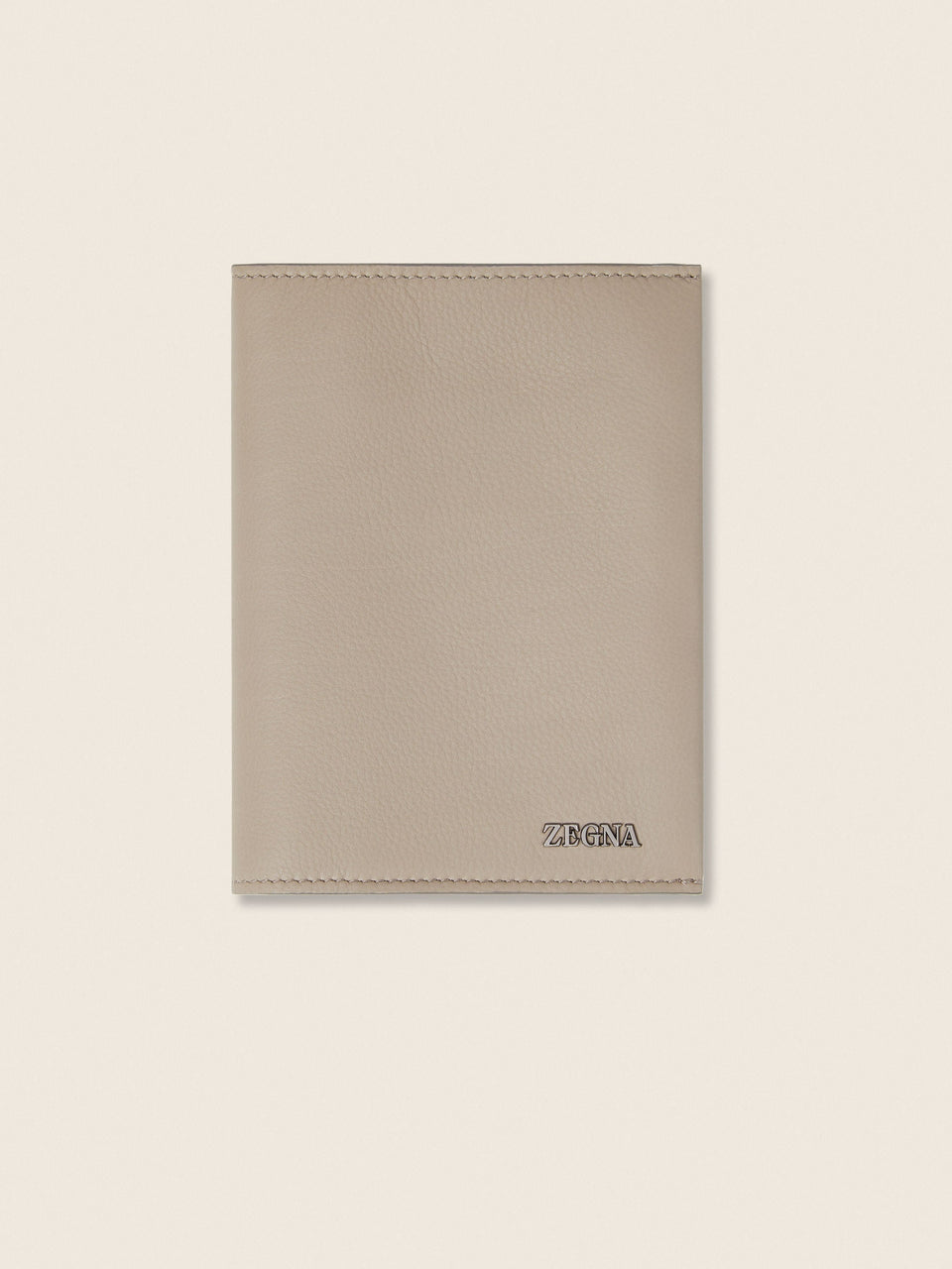 Zegna Light Taupe Secondskin Passport Case