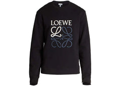 LOEWE Anagram Cotton Sweatshirt Black