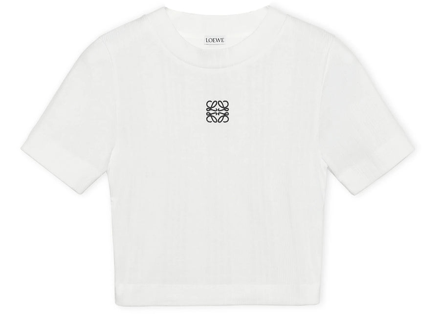 LOEWE Women's Cotton Cropped Top White
