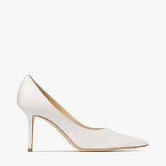 Jimmy Choo Latte Patent Leather Pumps with JC Emblem