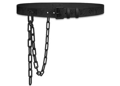 Louis Vuitton Signature Belt Monogram Chains 35MM Absolute Black