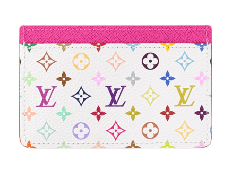 Louis Vuitton x Takashi Murakami Card Holder White Multicolored