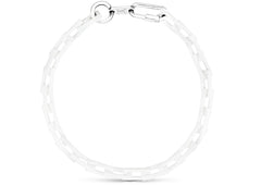Louis Vuitton Chain Links Necklace Square Powder White