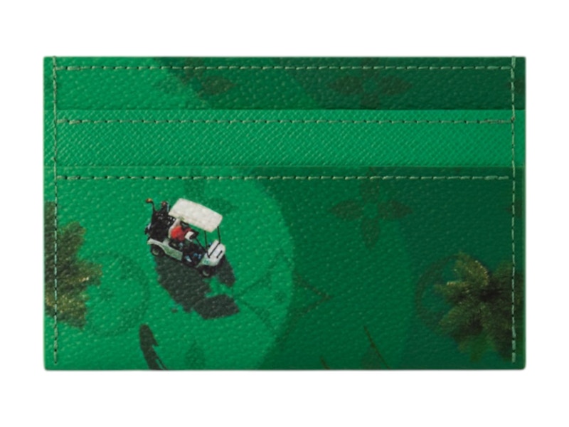 Louis Vuitton Golf Double Card Case Green