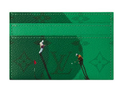 Louis Vuitton Golf Double Card Case Green