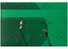 Louis Vuitton Golf Double Card Case Green