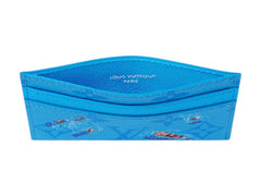 Louis Vuitton Pool Double Card Case Blue Lagoon