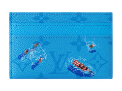 Louis Vuitton Pool Double Card Case Blue Lagoon