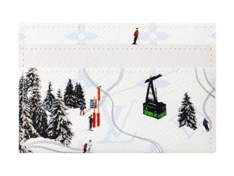 Louis Vuitton Ski Double Card Case White