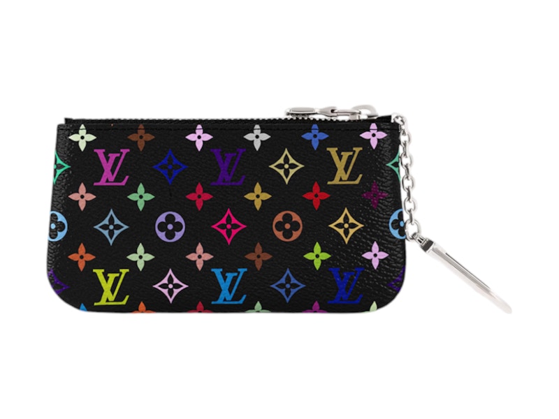 Louis Vuitton x Takashi Murakami Key Pouch Black Multicolored